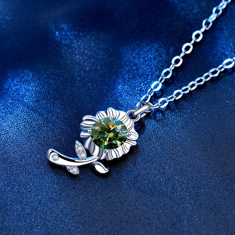 Green Flower Necklace