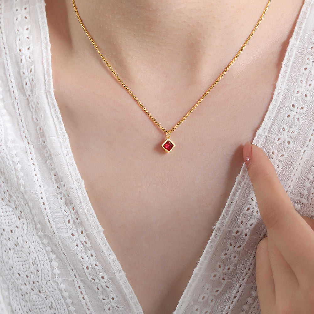 Angular Square Necklace