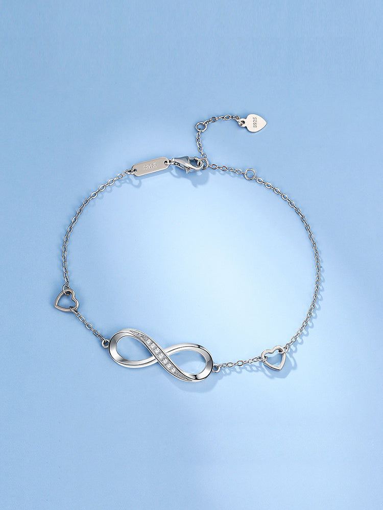 Sterling Silver Infinity Bracelet