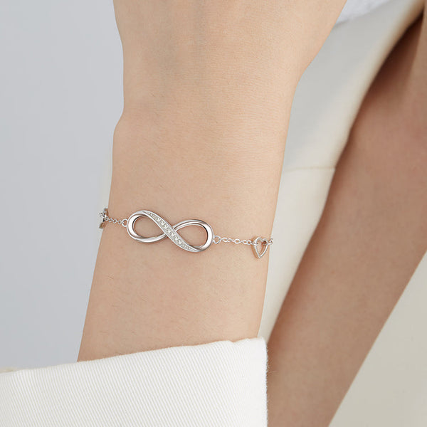 Sterling Silver Infinity Bracelet