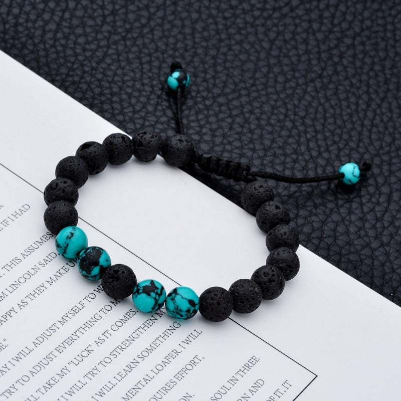 Black and Blue Volcanic Bracelet