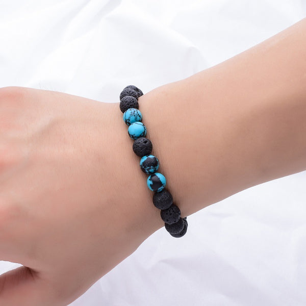 Black and Blue Volcanic Bracelet