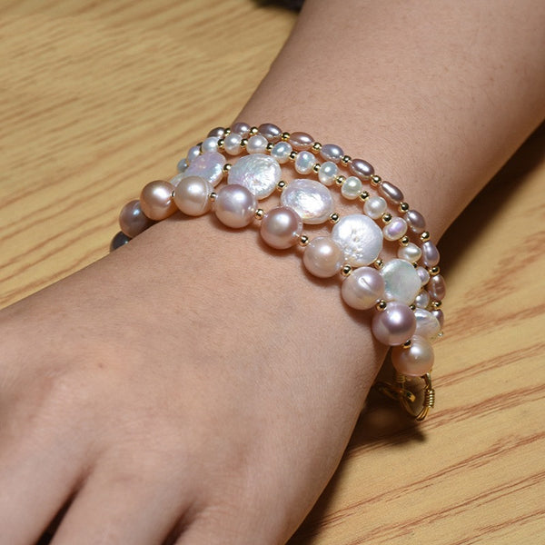 Baroque Freshwater Pearl Multilayer Bracelet