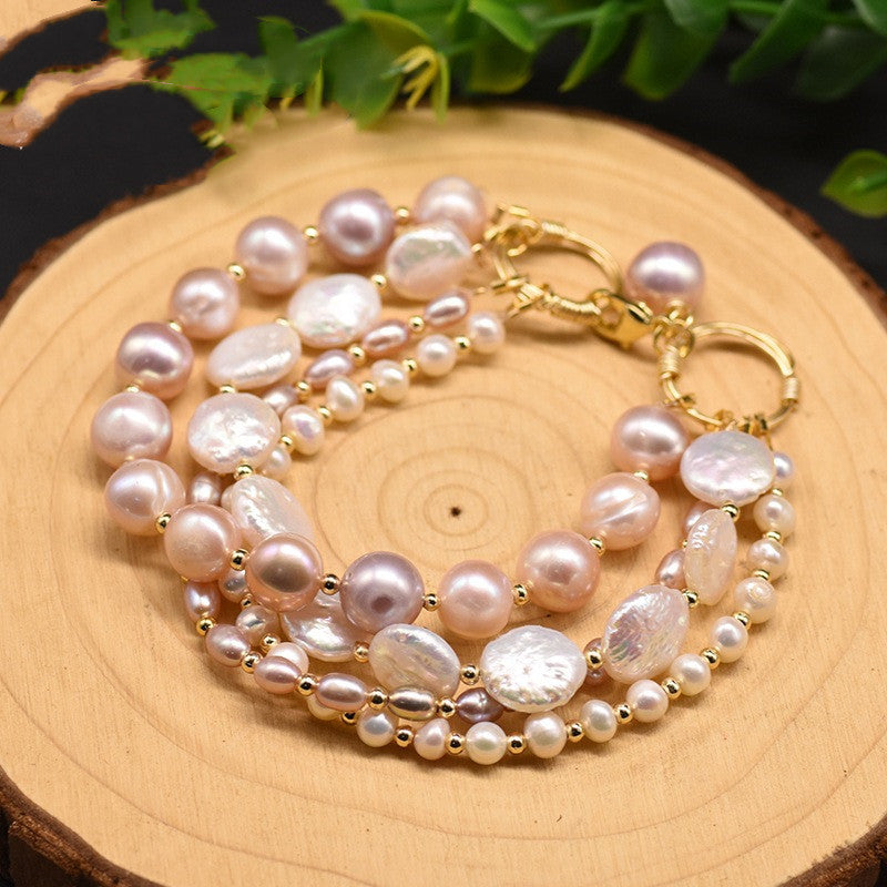 Baroque Freshwater Pearl Multilayer Bracelet