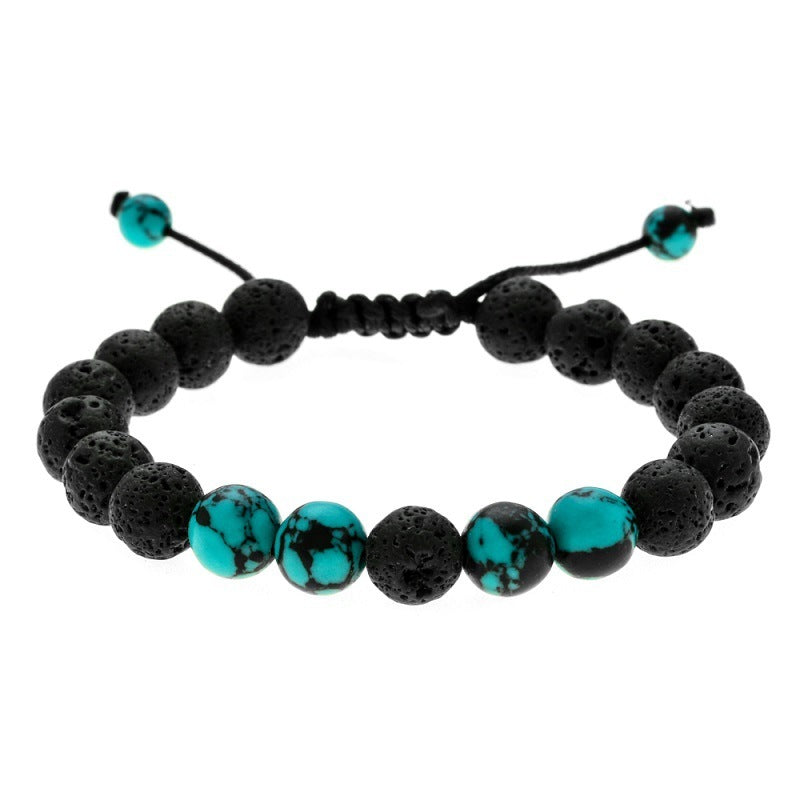 Black and Blue Volcanic Bracelet