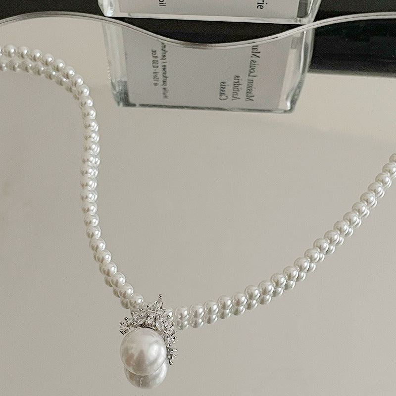 Zircon Pearl Necklace