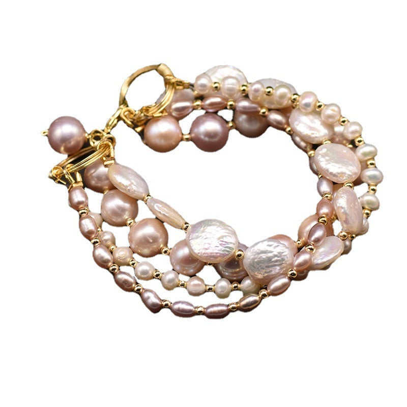 Baroque Freshwater Pearl Multilayer Bracelet