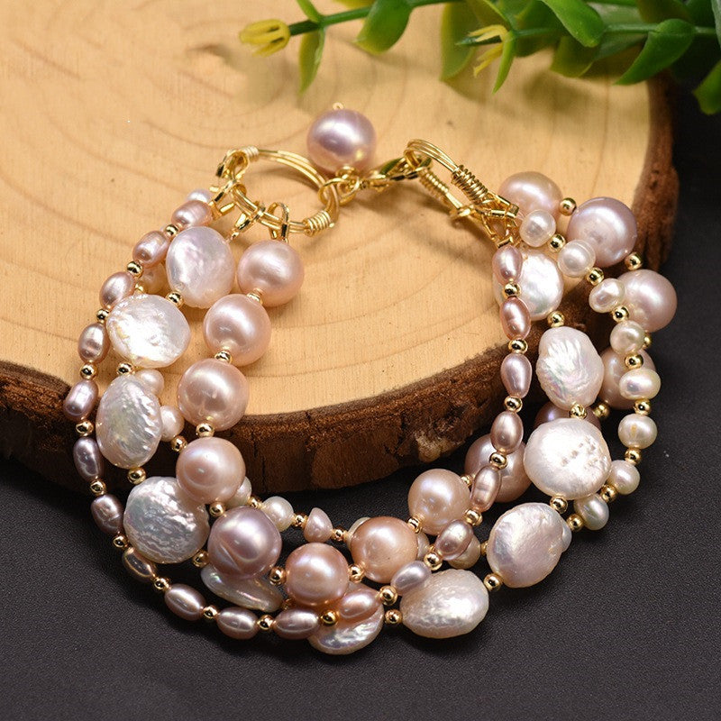 Baroque Freshwater Pearl Multilayer Bracelet