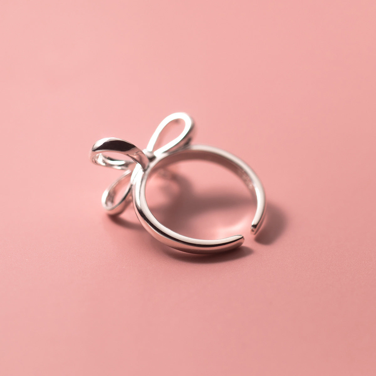 Sterling Silver Bow Ring - Adjustable