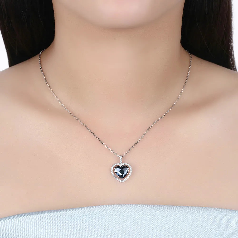 Black Heart Necklace