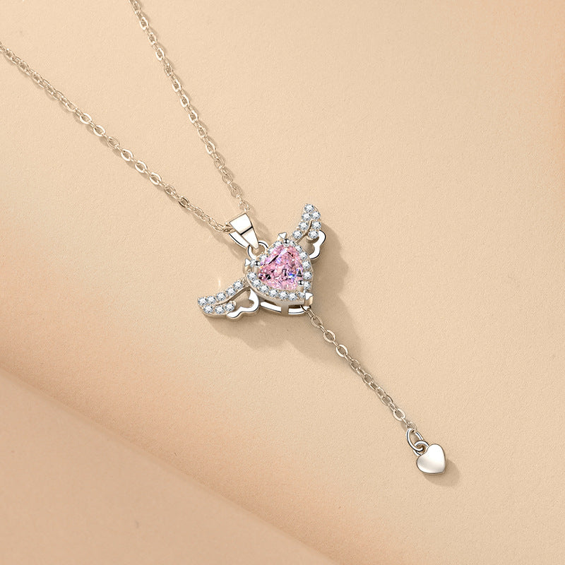 Angel Wings Necklace Gift (1 Silver + 1 Gold)